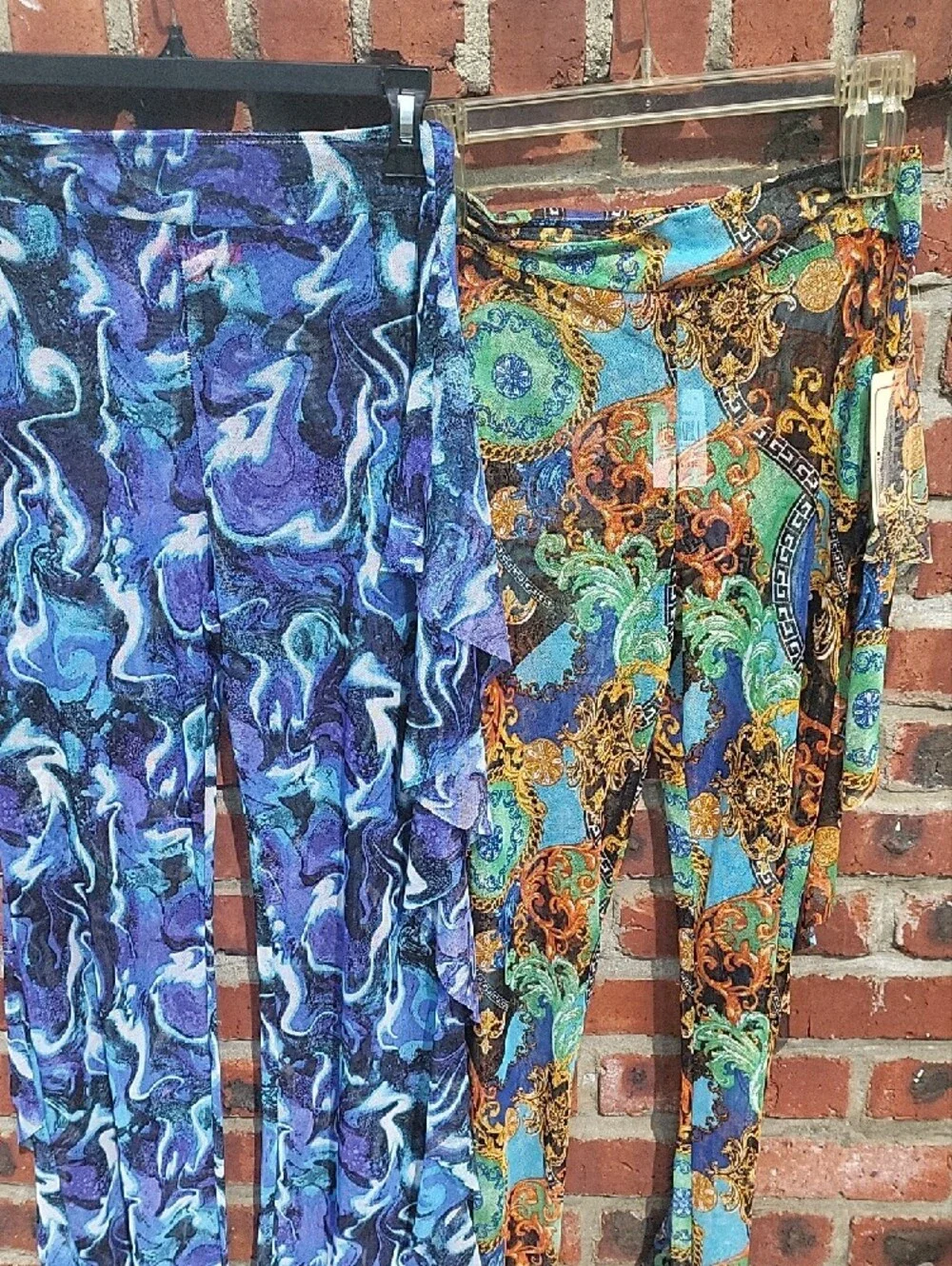 Love 83 Multicolor Tropical Print Swim Cover-Up Pants